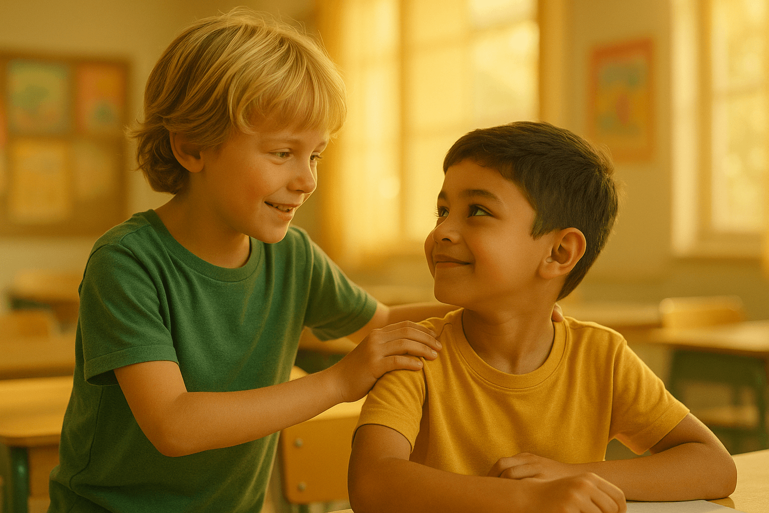 Kids talking