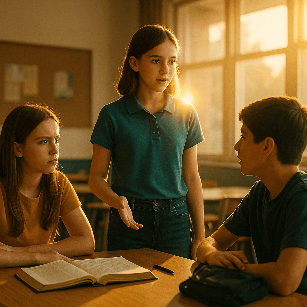 Kids talking